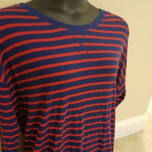 Sale! Sejour Striped Top Tunic Shirt 2X
